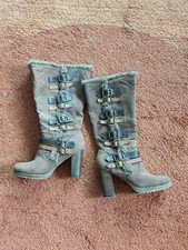 Hübsche braune Damen - Stiefel, Gr. 38