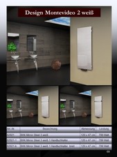 Design Badheizkörper Montevideo 2 799 Watt Handtuchwärmer Mittelanschluss