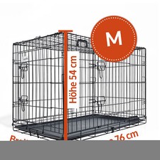 ZOOPRINZ® Hunde Transport Box Tier Käfig Reise Tasche faltbar Auto Draht Gitter