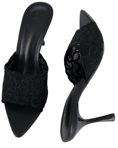 Elegante schwarze pantoletten - elegante,