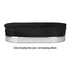 Schwarze ovale Abdeckungen aus