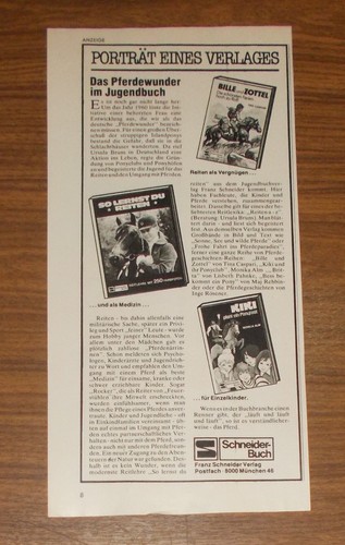Seltene werbung schneiderbuch - werbung,