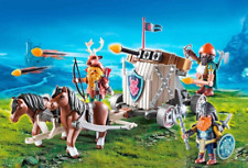 Playmobil Knights - 9341 - Ponygespann mit Zwergenballiste - vollständig