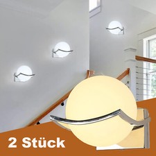2X Wandleuchte Glaskugel E27