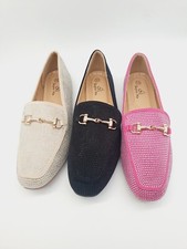 Ballerina Damen Schuhe Strass