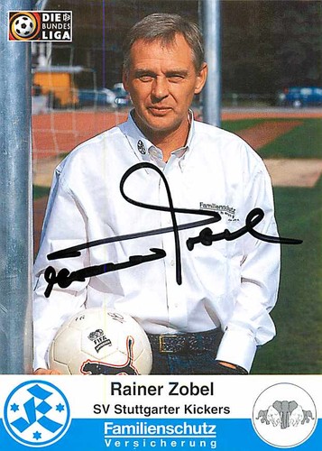 Rainer zobel autogrammkarte - zobel,