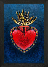 Herz gerahmtes Wandbild Poster