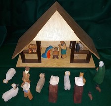 umfangreiche Krippe von Lotte Sievers-Hahn, Typ 1 , 12 cm