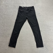 DIESEL DNA Herren Jeans Hose Gr 31 Slim Fit Tapered 30205 Schwarz Denim