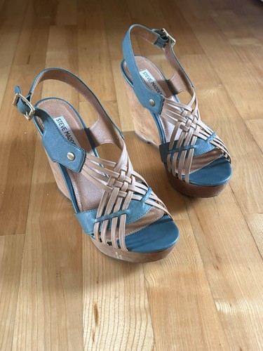 Steve madden keilsandalen - keilsandalen, 10cm