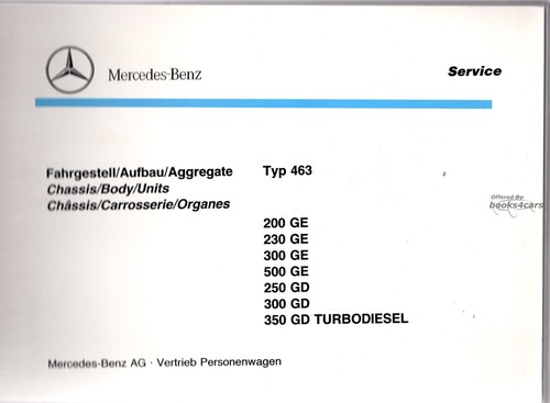 Mercedes g500 teilehandbuch - mercedes,