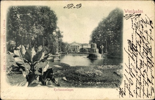 Wiesbaden hessen - ak,