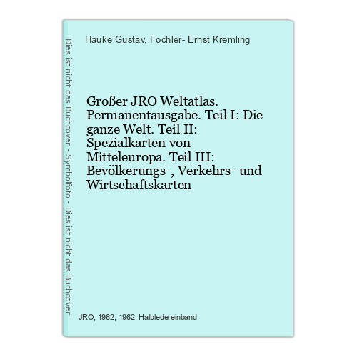 Großer jro weltatlas - großer,