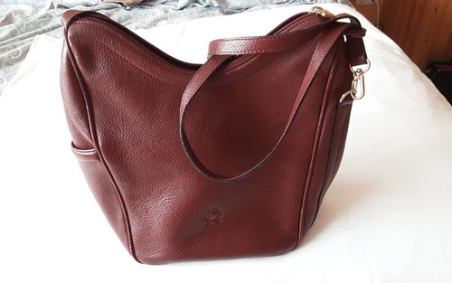 Rotbraune damenhandtasche - rotbraune, in