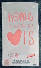 Wandschablone Maler - Schrift "home sweet Home & home is where the Love is" 2x
