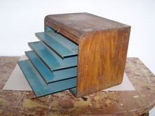 Bauhaus Briefsekretär Tischsekretär  Rolladenschrank Rollsekretär aud Blech