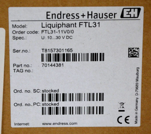 Endress hauser liquiphant - endress,