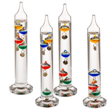 Galileo Thermometer Glas Galileo-Thermometer Deluxe 18 - 26 °C Galileisches NEU
