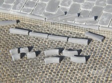 Juweela Bordsteine Ergänzungsset gebogen oder abgesenkter Bordsteinkante 1:87 H0