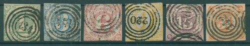 Thurn taxis 1859 - nr, 20-25