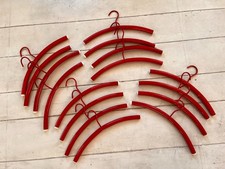16 Kleiderbügel aus Metall, rot, Ende Weiß, gebraucht
