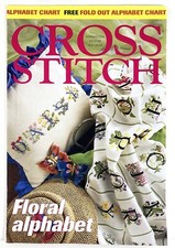 Kreuzstich ausklappbare Blumenmuster Alphabet Diagramme