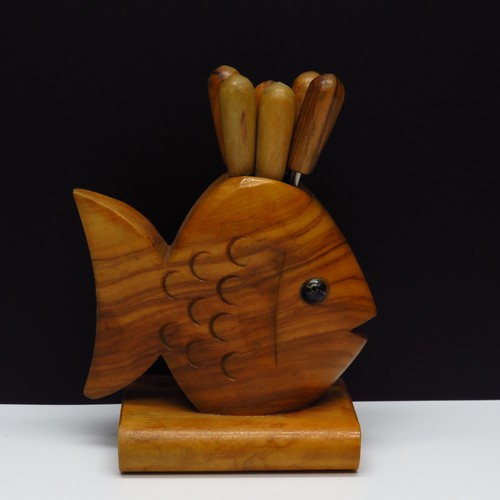 Vintage holzfisch - vintage,