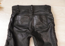 coole Biker Lederhose Büffel