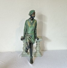 Figur Enesco Dame Lady Stehend Skulptur Statue Vintage
