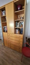 Wandschrank Wohnzimmer mit Eckvitrine und TV Wandtegal ( ohne Inhalt )
