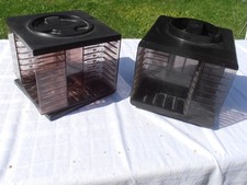 2 Kassettenwürfel, Kassettenkarussell, MC - Musikkassetten, 70er/80er Jahre