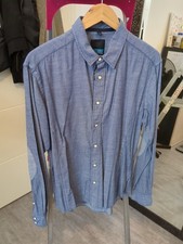 Autark Wormland Herren Hemd Blau Gepunktet Gr. L