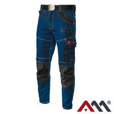 Herrenhose Arbeitshose ARTMAS JEANS STRETCH BLUE Sicherheitshose Bundhose Cargo