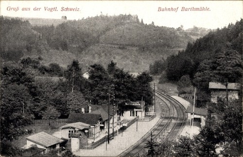 Barthmühle pöhl im - ak,