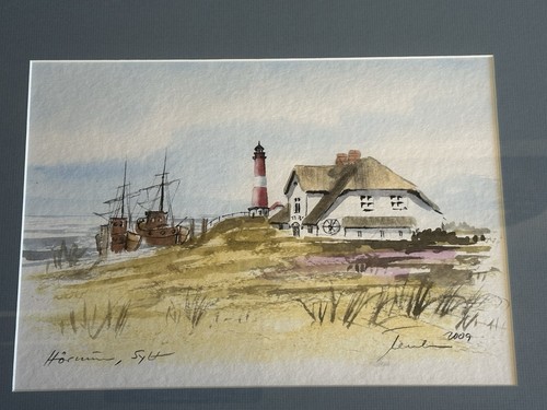 Aquarell gemälde sylt - gemälde,
