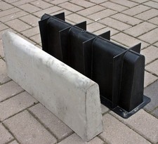Schalungsform für Randsteine Bordsteine - abgerundet 50 x 20,5  x 7,0 cm