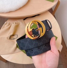 Goldener Gucci Ledergürtel