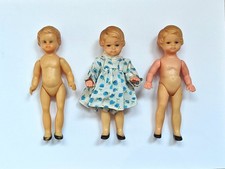 Vintage 3 Puppen 13 cm