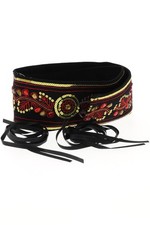 Pompoos Gürtel Damen Gr. EU 200 Schwarz #505a715