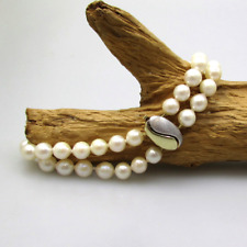 Sonderaktion Perlenarmband 585 / 14 KT Weiß-, Gelbgold Schließe Armband Perle