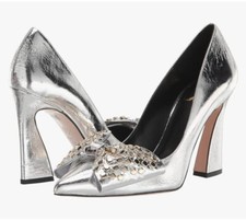 Ted Baker Pumps High Heels London silber mit Schleife 