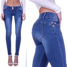 Damen Jeans Röhrenjeans