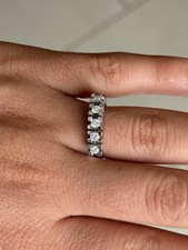 750 Weißgold 0,4 Diamant Brillant Ring  Karat 18 K Weiß Gold