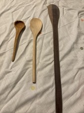 Holzkochlöffel Holz Koch Löffel Natur Produkt Groß 3 Stück Set Löffel 