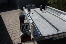 motorradtransportanhänger für pkws vollständig verzinkt 100 km/h Zulassung TÜV 