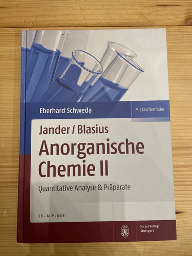 Jander blasius anorganische - jander/blasius,