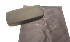 Eschenbach Etui Brillenetui Brillen Sonnenbrillen titanflex Logo schwarz NEU