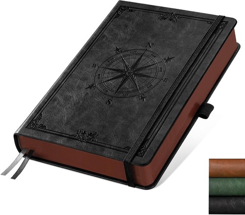 Notizbuch liniert pu leder - notizbuch,