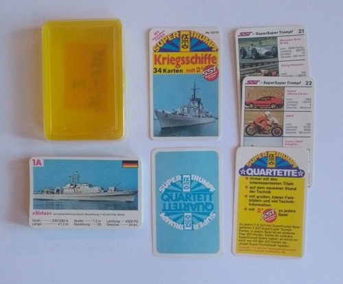 Quartett vintage kriegsschiffe - vintage,