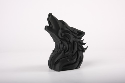 Abstract wolf skulptur - wolf,